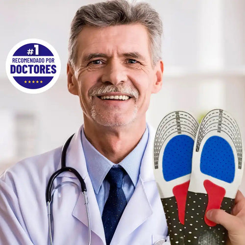 Alivia el dolor de pies y piernas - Plantillas de Gel Ortopédicas Unisex